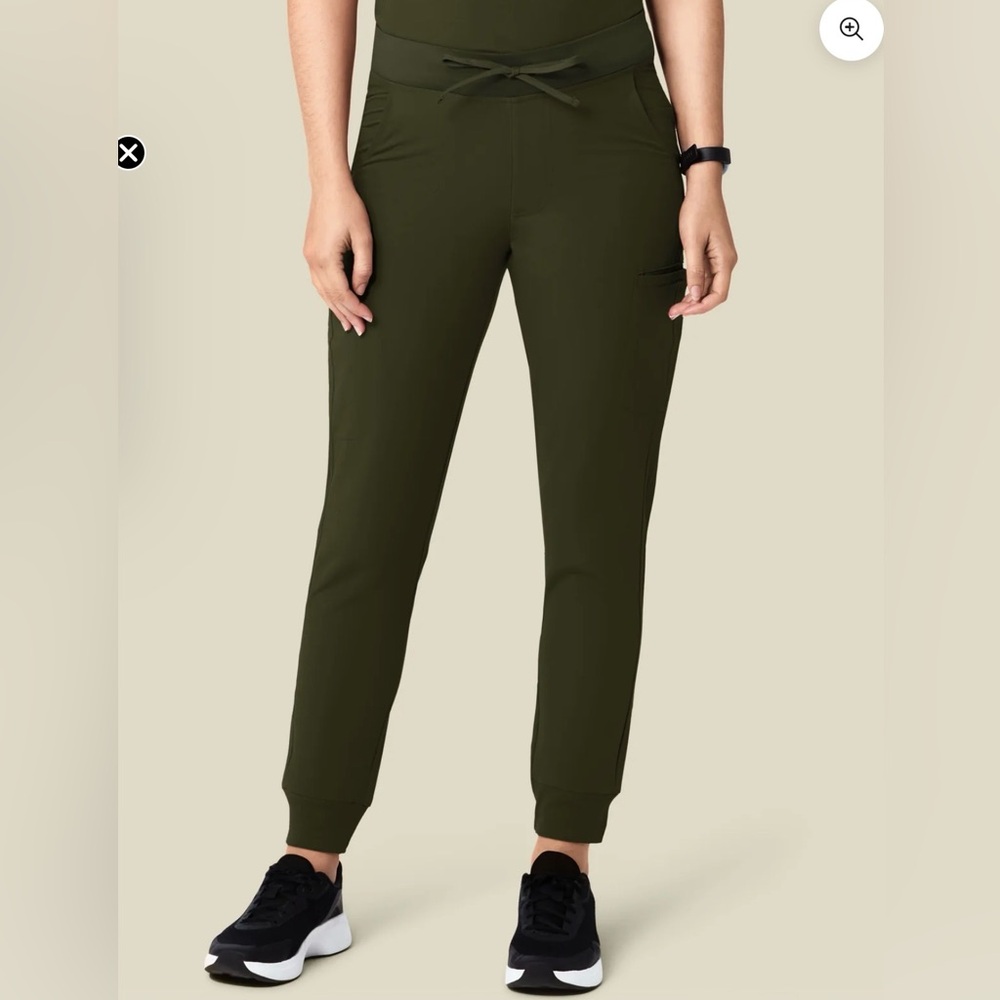 Mandala olive Green scrub Jogger Pants medium tall